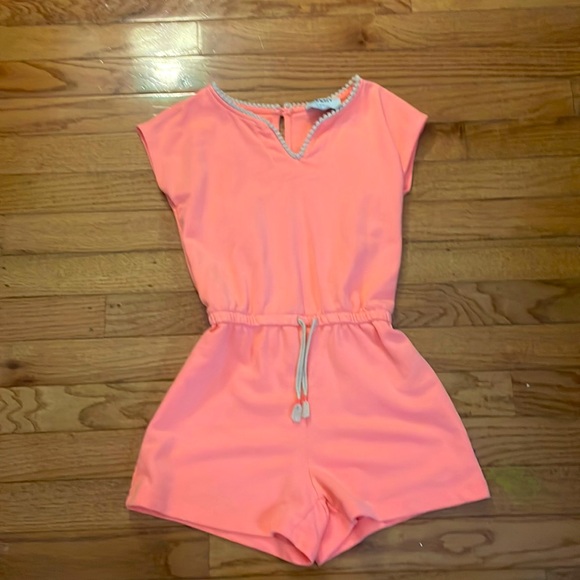 Old Navy Other - Button on back.v neck.coral color. romper.
